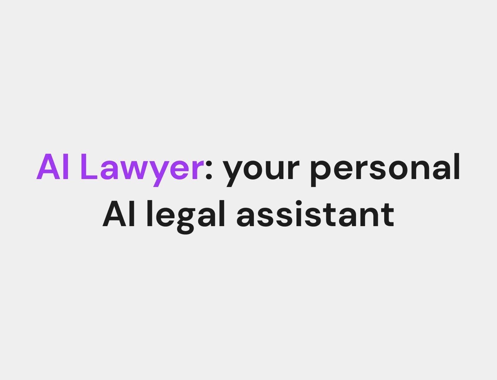 AI Lawyer screenshot 1