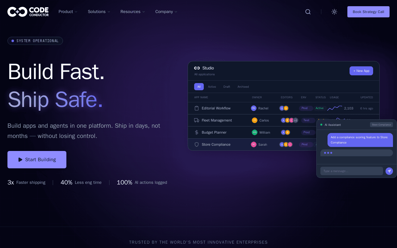CodeConductor screenshot 1