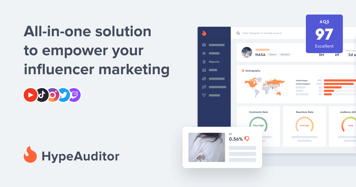 HypeAuditor screenshot 1