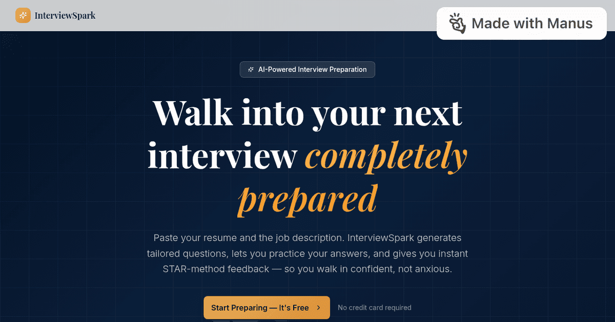 InterviewSpark screenshot 1