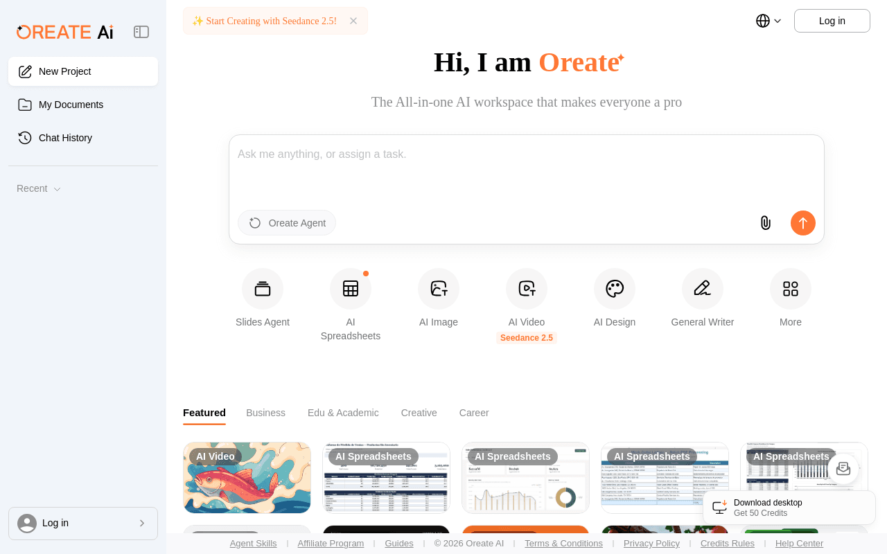 Oreate AI screenshot 1